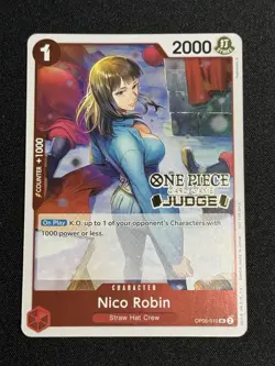 Nico Robin OP05-010 Judge Pack Vol.4 One Piece Card English Holo - Image 1