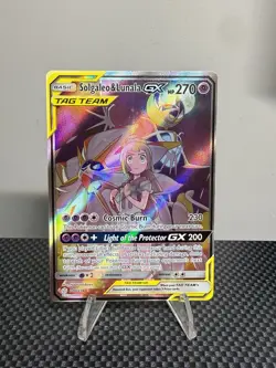 Solgaleo & Lunala GX - 216/236 - Pokemon Cosmic Eclipse Sun Moon Card LP - Image 1