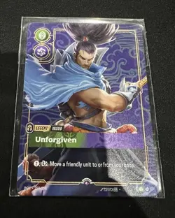 Riftbound YASUO Unforgiven METAL Card Vancouver Prize Wall Exclusive Promo - Image 1