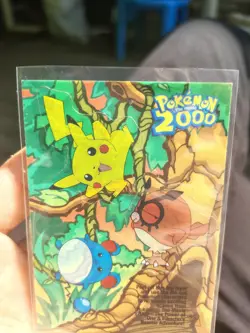 Pokemon Topps Card Sticker Puzzle Card 6 Of 10 Pikachu, Maril, Hoothoot - Image 3