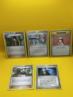 POKEMON TRAINER CARDS ( 5 ) Scott ,Hugh Bill , Cilan And Archie - Image 1