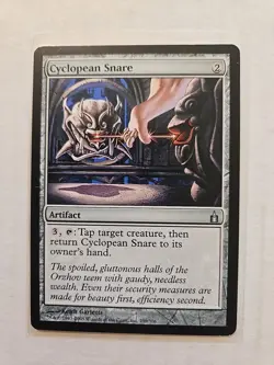 Cyclopean Snare - Ravnica: City of Guilds - LP - Uncommon - Artifact - MTG - Image 1