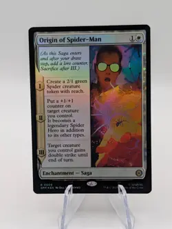 Magic the Gathering | Origin of Spiderman FOIL | Pack fresh NM - Image 1