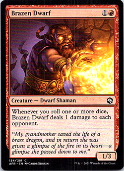 Brazen Dwarf Adventures In The Forgotten Realms Near Mint X1 - Image 1