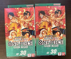 2 One Piece ST-30 Luffy & Ace Starter Deck EX English Factory Sealed New - Image 1
