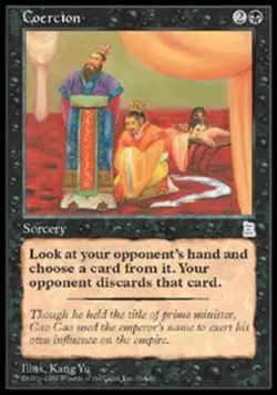 Coercion Magic mtg Light Play, English Portal 3 Kingdoms x1 - Image 1