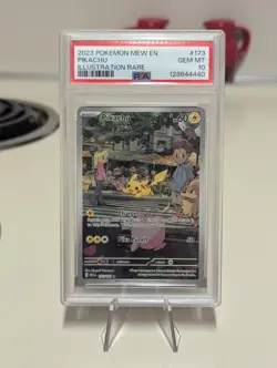 2023 POKEMON MEW EN-151 ILLUSTRATION RARE #173 PIKACHU PSA 10 - Image 1