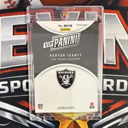 2025 Panini NSCC VIP Gold Ashton Jeanty White Sparkle SSP #RC10 Raiders - Image 2