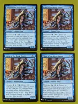 Ninja of the Deep Hours x4 Commander 2018 Mystery Mystery Booster 4x MTG - Image 1