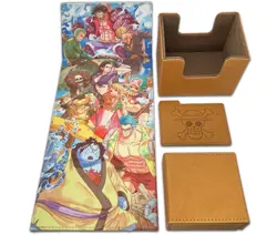 One Piece Strawhat Crew Monkey D Luffy Pirate Deluxe Anime TCG Card Deck Box - Image 1