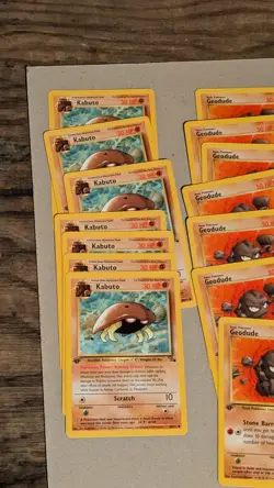 Lot Of 23 - Fossil - First Edition Cards 1st ED Pokemon - Earth - Brown - Common - Image 5
