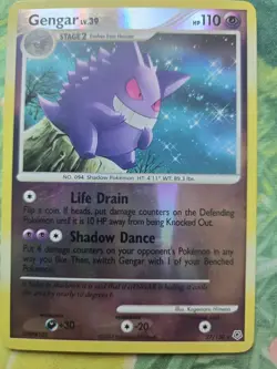 Gengar - DP1: Diamond & Pearl (27/130) Reverse Holo Rare Pokemon Card MP - Image 1
