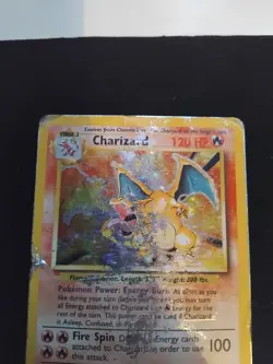 HP 1999 Pokemon Charizard 4/102 Holo Base Set Unlimited Vintage WOTC HP/Played - Image 3