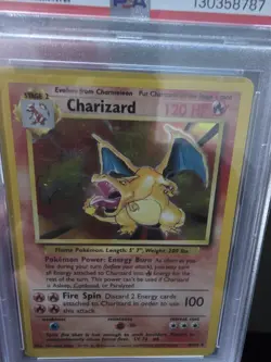 Charizard 4/102 1999 Base Set Unlimited Holo Pokemon WoTC Vintage PSA 5 - Image 4