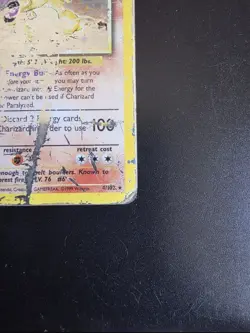 Pokemon TCG Charizard 4/102 WOTC 1999 Holo Base Set Unlimited VERY DAMAGED - Image 4