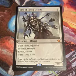 MTG Magic: The Gathering Foundations SIRE OF SEVEN DEATHS Mythic Rare MTG Mint - Image 1