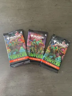 MTG -teenage Mutant Ninja Turtles￼ play Booster Pack - 3 Packs Ships ASAP - Image 1
