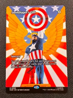 Steelshaper's Gift (Borderless) - MTG Marvel Universe Eternal-Legal #50 - NM/M - Image 1