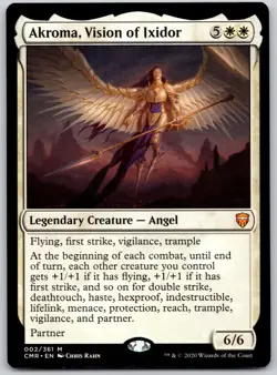 Akroma, Vision of Ixidor 2 Mythic Commander Legends Magic: The Gathering LP - Image 1