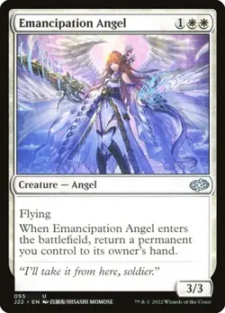 NM Emancipation Angel, MTG, Jumpstart 2022, Magic the Gathering, 55 - Image 1
