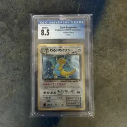1997 POKEMON TCG DARK DRAGONITE JAPANESE ROCKET GANG HOLO CGC 8.5 NM/MINT - Image 1