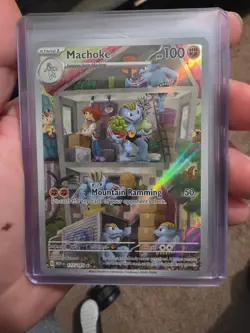 Machoke 177/165 Sv: Scarlet & Violet 151 Holo Illustration Rare Pokemon - Image 1