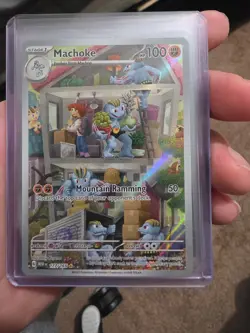 Machoke 177/165 Sv: Scarlet & Violet 151 Holo Illustration Rare Pokemon - Image 2