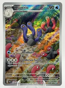Wugtrio 224/091 Paldean Fates Shiny Illustration Rare Pokemon TCG - NM - Image 1