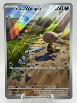 Paldean Wooper 102/094 Phantasmal Flames Illustration Rare Pokemon TCG - NM - Image 1