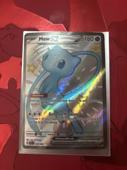 Pokemon TCG Mew EX 216/091 Paldean Fates Holo Shiny Full Art NM-M Condition - Image 2