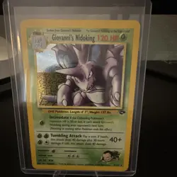 Pokemon Giovanni's Nidoking 7/132 Gym Challenge Holo English - Image 1