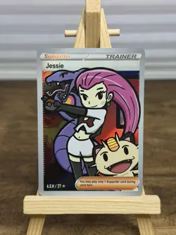 After Skool Hobby Trainer Jessie Team Rocket (Holo) - Fan Art Pokemon Card - Image 1