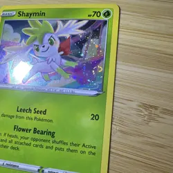 Pokemon TCG SWSH Vivid Voltage Shaymin 015/185 Cosmos Holo Double SWIRL - Image 3