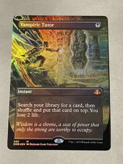 MTG: Dominaria Remastered - Vampiric Tutor (Borderless) NM (Foil) - Image 1