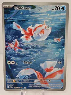 Pokemon TCG Goldeen 087/084 Illustration Rare Pitch Black NM - Image 1