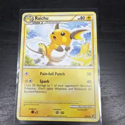 Pokemon TCG Raichu Card 33/90 Undaunted Series - Image 1