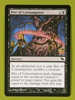 Rite of Consumption x1 Shadowmoor 1x Magic the Gathering MTG - Image 1
