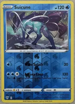 Suicune 037/189 Swsh03: Darkness Ablaze Reverse Holo Pokemon TCG Near Mint - Image 1