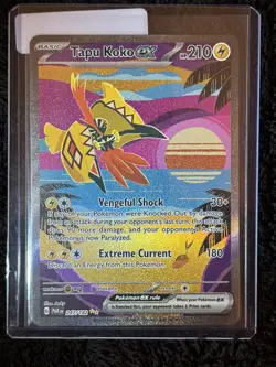 Tapu Koko EX 247/182 Pokemon TCG Paradox Rift Special Illustration Rare English - Image 1