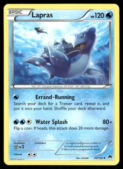 Lapras 28/122 Uncommon BREAKpoint Pokemon Near Mint - Image 1