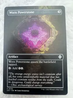 1 x Worn Powerstone - Borderless - Commander: The Lost Caverns of Ixalan - NM-Mi - Image 1