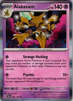 Alakazam 082/167 Rare Twilight Masquerade Pokemon Holo Near Mint - Image 1