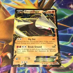 Excadrill EX ~ 82/113 ~ Half Art ~ LEGENDARY TREASURES ~ LIGHT PLAY ~ Pokemon - Image 1