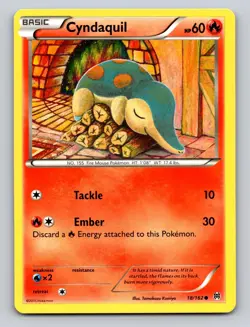 Cyndaquil 18/162 Common BREAKthrough Pokemon LP - Image 1