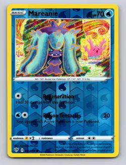 Mareanie 051/189 Common Darkness Ablaze Pokemon Reverse Holo NM - Image 1