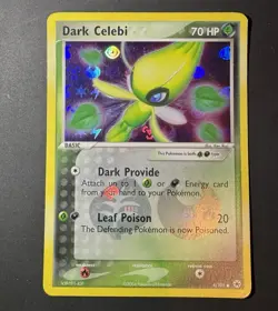 Dark Celebi 2004 Pokemon Hidden Legends 4/101 Reverse Holo Rare MP/LP - Image 1