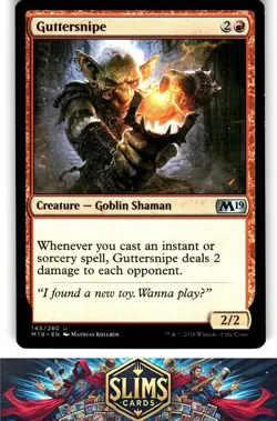 Magic the Gathering MTG Core Set 2019 Guttersnipe #145 Buy 2 Get 1 - Image 1