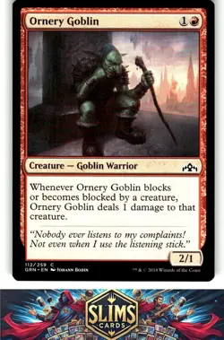 Magic the Gathering MTG Guilds of Ravnica Ornery Goblin #112 Buy 2 Get 1 - Image 1