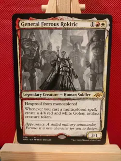 General Ferrous Rokiric (Showcase) - Modern Horizons 2 - Rare - NM - MTG - Image 1