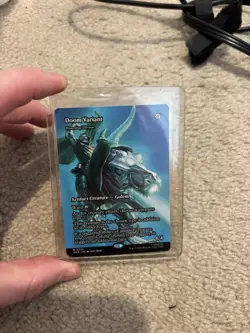 Magic: The Gathering Doom Variant Mirrodin Foil Rare Artifact Golem 4/4 - Image 1